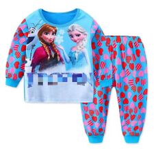 Disney Frozen Elsa Anna Girls Pajamas Long Sleeve Shirt & Pant Set [Size 6]