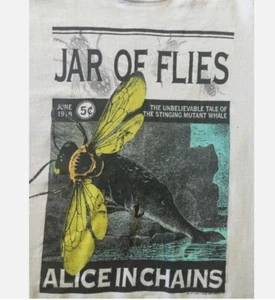 Vtg 1994 Alice In Chains Jar of Flies Concert White Unisex T-Shirt S-5XL - Picture 1 of 6