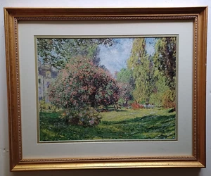 The Museum Collection Gallery Framed CLAUDE MONET The Park Monceau, 1876 - Picture 1 of 2