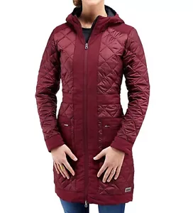 NUOVO! Giacca Lunga MERRELL Lahti Donna S Zinfandel Microtrapunta Isolata $200 - Foto 1 di 8