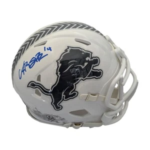 Amon-Ra St. Brown handsignierter 2024 Salute To Service Riddell Mini Helm - Bild 1 von 1