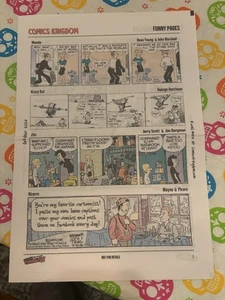 NEWSPAPER Sunday Comics FUNNY PAGES Blondie Beetle Bailey NYCC 2025 Exclusive - Picture 1 of 4