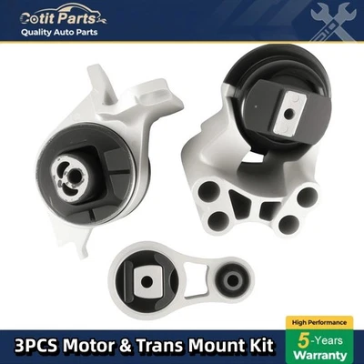 3pcs Engine Trans Mount For 2010-2012 Ford Fusion 2007-2012 Lincoln MKZ 3.5L NEW Foto 1 de 4