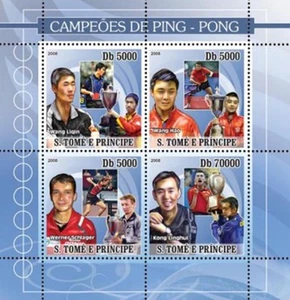 St Thomas - 2008 - Table Tennis Champs - 4 Stamp Sheet - ST8219a - Picture 1 of 1