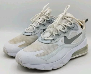 Nike Air Max 270 React White CV1632-100 Trainers Sneakers UK Size 7.5 Men’s - Picture 1 of 12