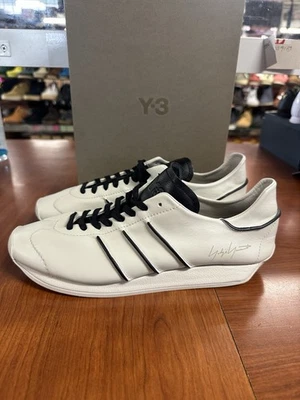 adidas Y-3 Country 'Talc Black' Men's Sneakers White - JS0588 NIB Size 9 - Image 1 of 4