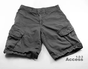 Unionbay Men's Cargo Shorts Flat 15'' Act 30'' Outdoors Casual Dark Gray - Picture 1 of 10