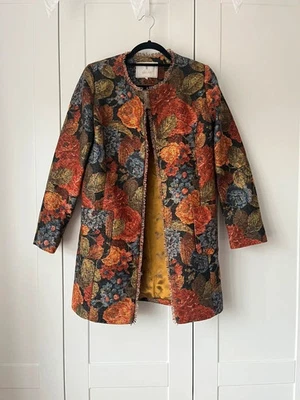 HOUSE OF BRUAR Golden Garden Jacket UK12 Woven Autumn Floral New RRP £225 - Image 1 of 4