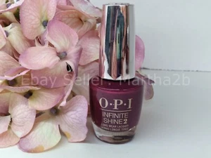 OPI Infinite Shine Lacquer Nail Polish ISL W44 MRS. O'LEARY'S BBQ 0.5oz Dark Red - Picture 1 of 4