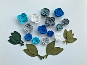 Handmade Felt flowers. Felt Rose Flower Embellishments - Picture 1 of 1