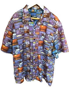 Surfer by Vin Hawaiian Shirt Size XL Mens Laguna Beach Short Sleeve Hawaii USA - Picture 1 of 8