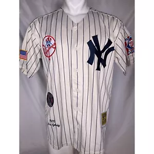 Maglietta bianca Lou Gehrig #4 New York Yankees 1939 Mitchell & Ness da uomo LARGE 44 - Foto 1 di 15
