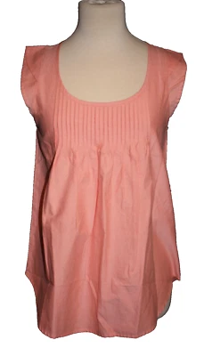 Women's U.S. Polo ASSN. Tank Top Pleated Peach Career Work Size Medium M NEW NWT - Image 1 of 3