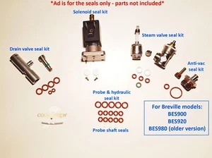 Service kit to suit Breville Dual Boiler Seals Orings - BES900 & BES920 - Picture 1 of 8