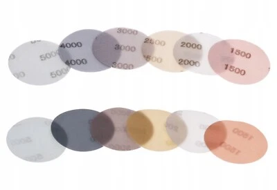 ITALKO Schleifscheibe Schleifblätter 75mm Schleifpapier Klett ohne Löch Körn P2000-5000