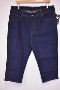 Vaqueros capri de mezclilla elásticos marca Be-gir para mujer talla 20 lavado denim oscuro #BGA-0549 - Imagen 1 de 7