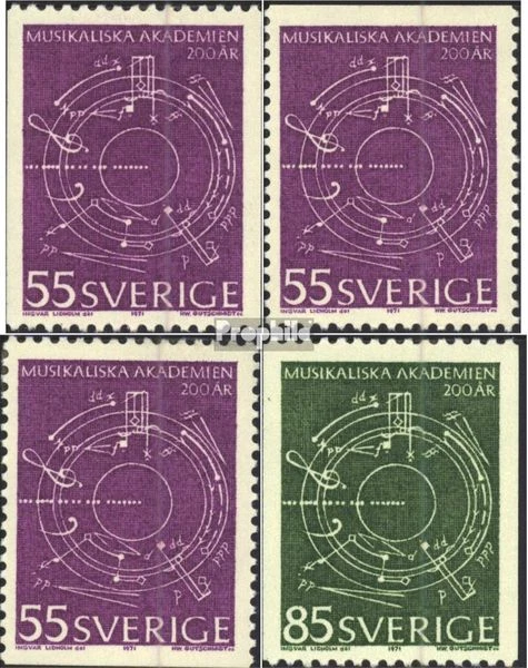 Sweden 713C,Do,You,714C mint/MNH 1971 academy of music Foto 1 de 1