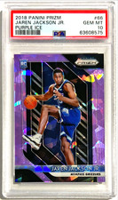 2018-19 Prizm Jaren Jackson Jr. Purple Cracked Ice Prizm RC #d 30/149 PSA 10 #66