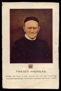 RELIC: PIECE FROM CLOTHING BROTHER ANDREAS VAN DEN BOER Vtg RELIC CARD - Picture 1 of 3