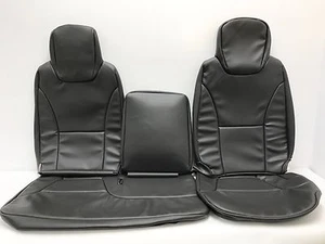 2007-2016 ISUZU NPR,NQR,GMC W- REPLACEMENT COVER FULL FRONT SET VINYL DARK GRAY - Picture 1 of 2