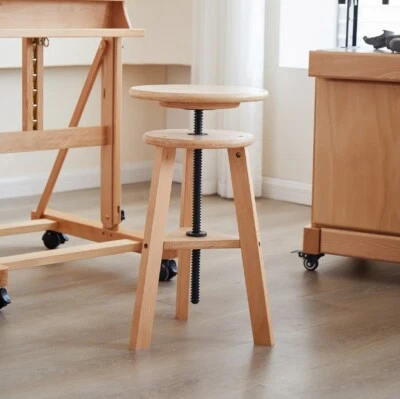 Arbeitshocker Drehbar Höhenverstellbar  Malhocker Kosmetikhocker Bürohocker - Bild 1 von 4