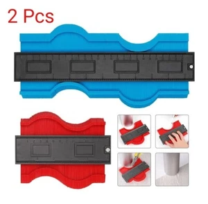 Paquete de 2 herramientas de copia de bordes medidor de contorno de forma de 5"" y 10 - Imagen 1 de 7