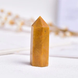 35-45mm Natural Yellow Aventurine Quartz Crystal Wand Point Healing Stone - Picture 1 of 6