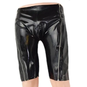 Latex Shorts mit 2 Reißverschlüssen seitlich Handgemacht - 0,4 mm Size:S(2365) - Bild 1 von 4