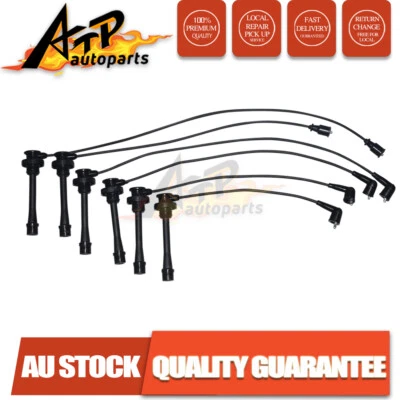 5mm Ignition Spark Plug Leads 6 cyl For Mitsubishi Pajero V6 NL NM NP 97-03 - image 1 of 3