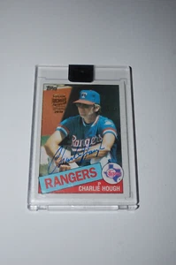 Charlie Hough-Topps 2018 Archives Signature Series 55/55-1985 Topps autógrafo - Imagen 1 de 2