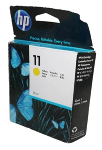 HP 11 Tintenpatrone Gelb DesignJet MHD abgelaufen 04/2012 #27 - Bild 1 von 1