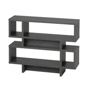 111cm Console Table Wooden Hallway Entryway Table 4-tiers Ample Storage Shelves - Picture 1 of 9