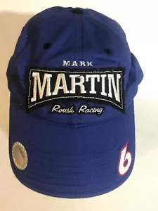 Mark Martin Roush Racing Gorra de Béisbol Sombrero Azul Ajustable H1 - Imagen 1 de 3