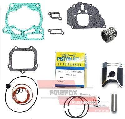 KTM125 SX 2003 54mm Bore TWIN Ring Mitaka Top End Rebuild Kit - Image 1 of 4