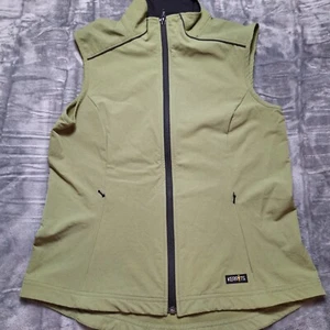 KERRITS Riding Vest Sz M Green Performance Nylon Equestrian Horse Gorpcore - Picture 1 of 9