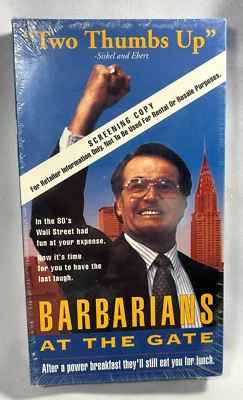 Screener Promo Barbarians at the Gate VHS Tape with Sleeve 1993 - Image 1 of 4