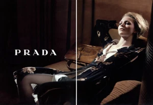 2005 Prada Steven Meisel Sasha Pivovarova fashion 2-page MAGAZINE AD - Picture 1 of 1
