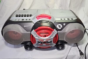 Sony Xplod CFD-G505 Boombox CD Radio Cassette-Corder Tested Working - Picture 1 of 12