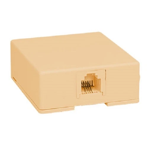 Pvmsj4 Vision PVMSJ4IVY Modular Surface Single Jack Ivory