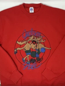Vintage 1990s Jackson Hole Wyoming Moose Russell USA Sweatshirt (M) - Bild 1 von 7
