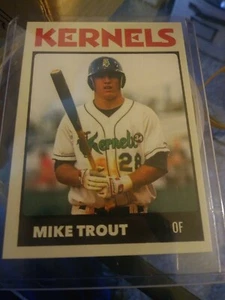 Mike Trout Cedar Rapids Kernels Minor League Baseball Karte Original - Bild 1 von 3