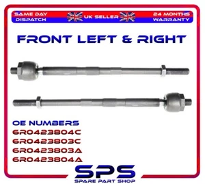 2X Inner Tie Rod Front For Seat Ibiza Audi A1 Skoda Rapid VW Polo 6R0423803C - Picture 1 of 4