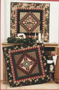 Schnell zusammengesetzte Medaillons Gans & Stern Wanddecke Muster primitive Volkskunst - Bild 1 von 2