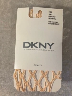 NUEVAS Medias Red Primavera DKNY Talla Mediana/Alta Ligera Flor de Melocotón Hechas en Italia Foto 1 de 3