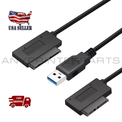 Sonilco USB 3.0 to Micro 16 or Slimline 13 Pin SATA Adapter Cable Converter Cord - Image 1 of 4