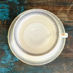 Vintage Set Of 2 Noritake Made in Japan Keyboard Tea Cup & Saucers Home Kitchen - Picture 1 of 4