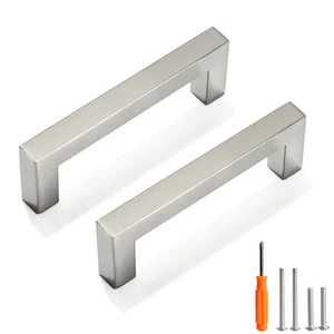 Cabinet Pulls Brushed Nickel Cabinet Handles Square Drawer Pulls, 20 Pack 3-3... - Bild 1 von 7