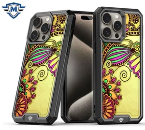 For iPhone 13 Pro Max 6.7 inch Case Premium Print Design Fused Hybrid Cover - Imagen 1 de 8