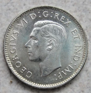 1942 Canada Silver 10c; Early George VI; Sharp!! - Picture 1 of 2