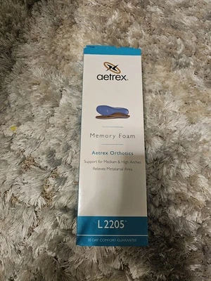 Plantillas ortopédicas Aetrex L2205 W10 de espuma viscoelástica - Soporte para arco y metatarsiano,... Foto 1 de 4